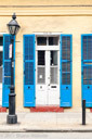 French quarter shutters and door